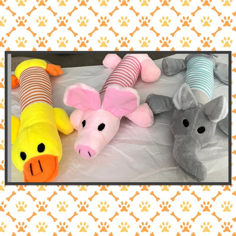 🐤NWOT🐷 Squeaky Play Toys 🐘